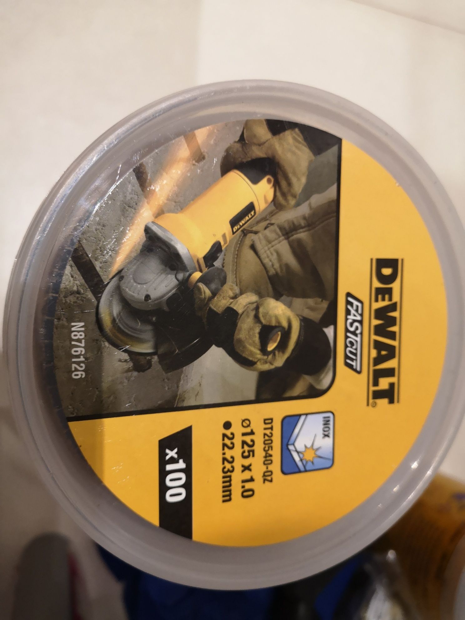 Tarcze do cięcia stali nierdzewnej DEWALT 125x1mm 22.23 mm