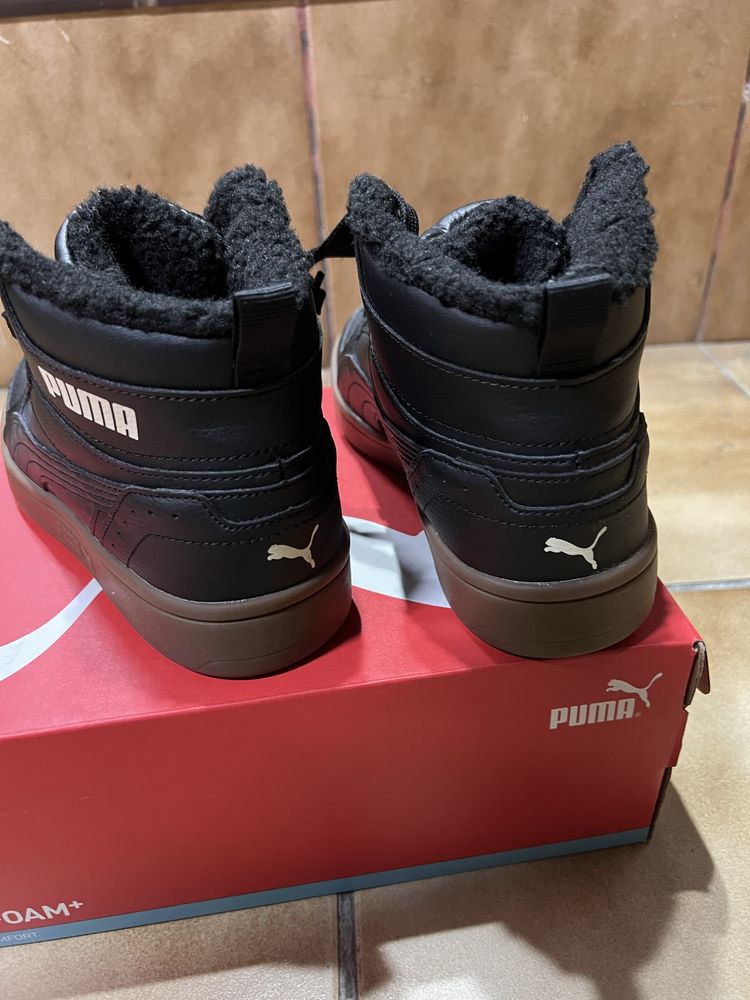 Кросівки Puma Rebound Joy fur оригінал чорні нові жіночі утеплені V6