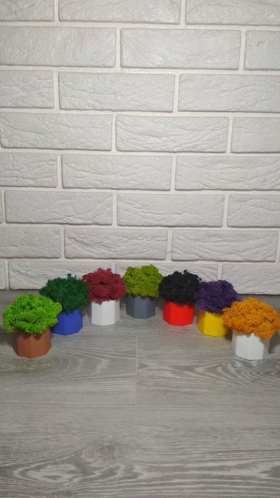 Кашпо для свечей, кашпо для свічок, моху