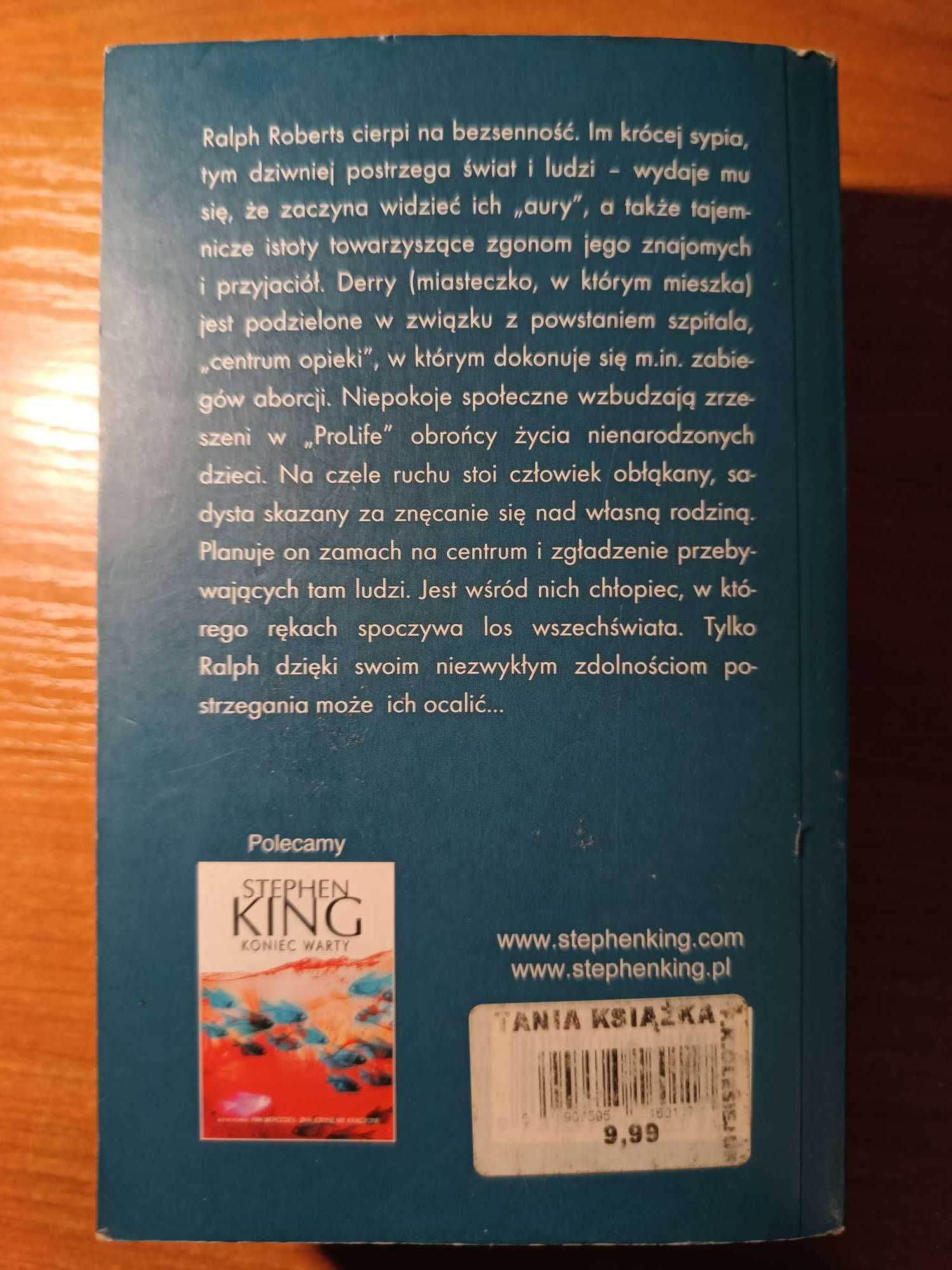 Książka Stephen King "Bezsenność" stan bardzo dobry