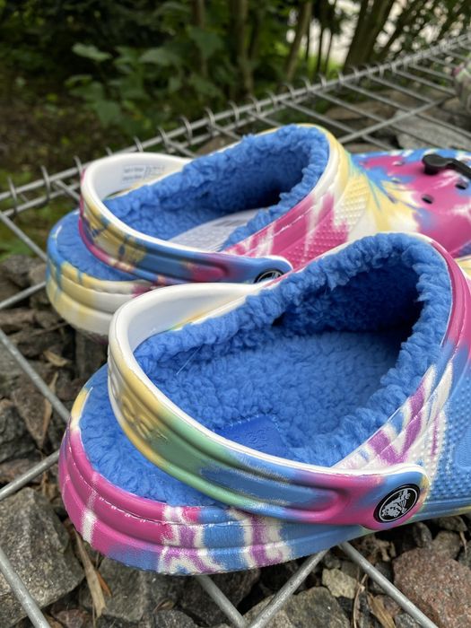 РОЗПРОДАЖ Утеплені крокси Crocs зимові тапки капці голубі Оригінал