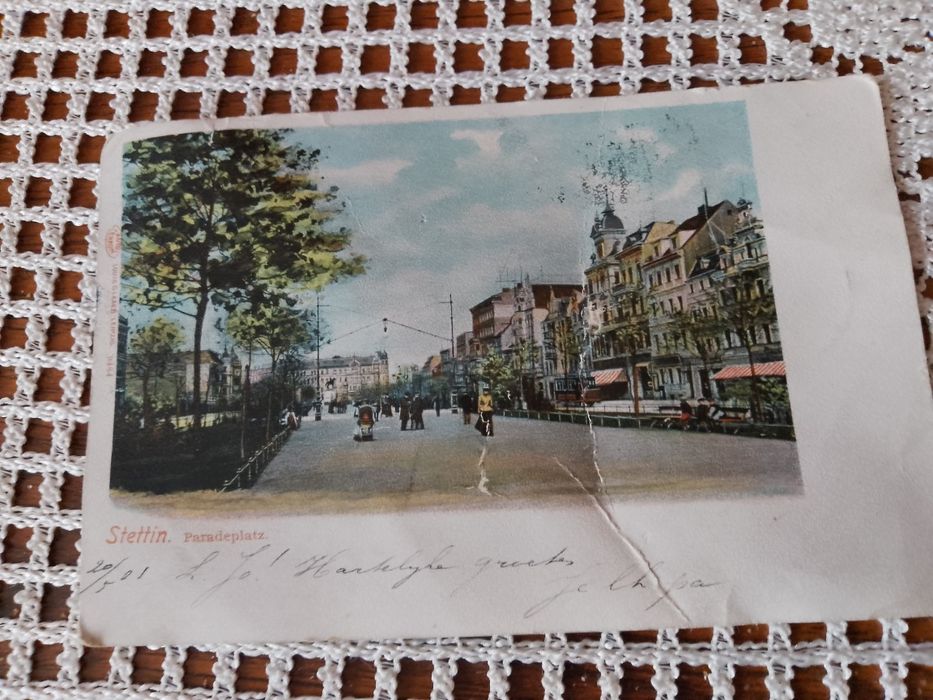 Stara pocztówka Szczecin 1901 rok