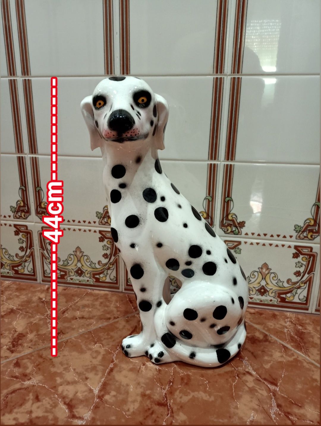 Cão dálmata em loiça casa quarto apartamento vivenda escritório carro.