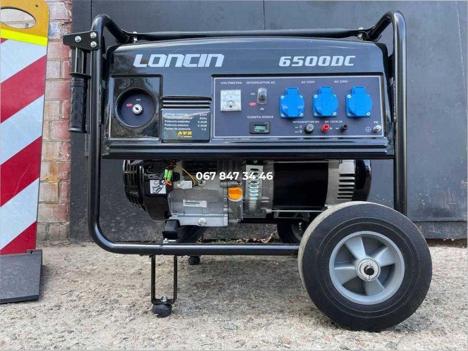 Генератор LONCIN LC6500 (5,5 кВт) бензиновый электростартер 1 фазный