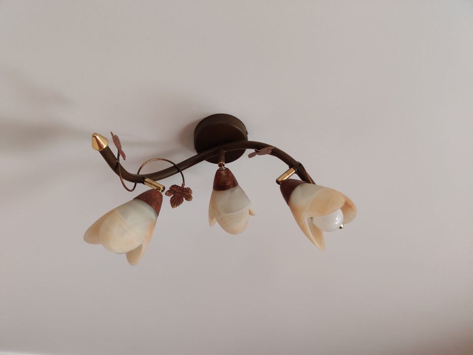 Komplet 4 żyrandoli, 2 kinkietów - reflektorki