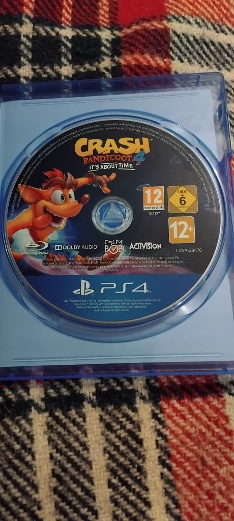 Диск игра ps4 Crash Bandicoot 4 It's about time