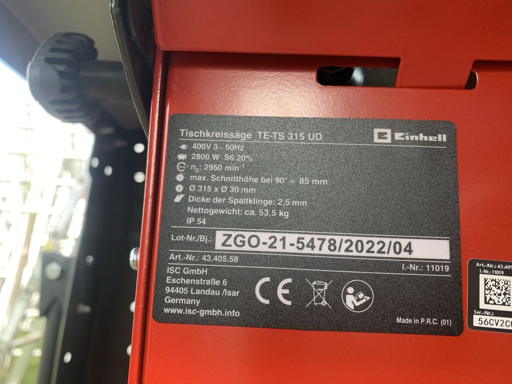 Krajzega Einhell TE-TS 315 UD