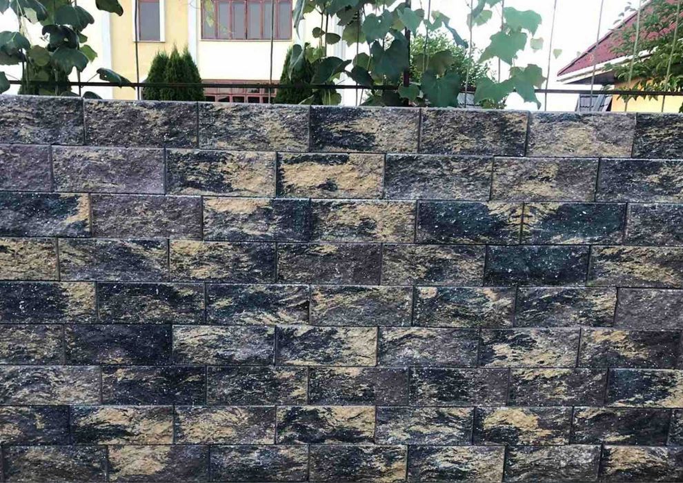 Модульні колоті блоки; Рваний блок; Паркан з колотого каменю