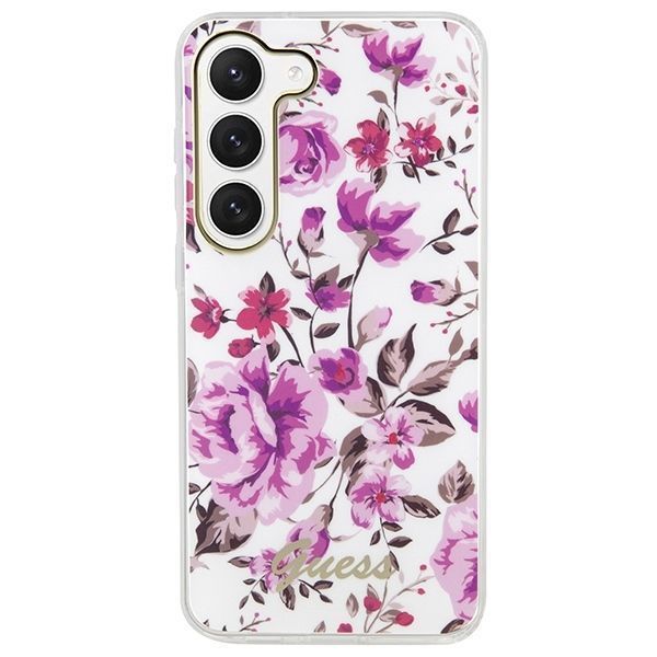 Guess Guhcs23Mhcfwst S23+ S916 Biały/White Hardcase Flower Collection