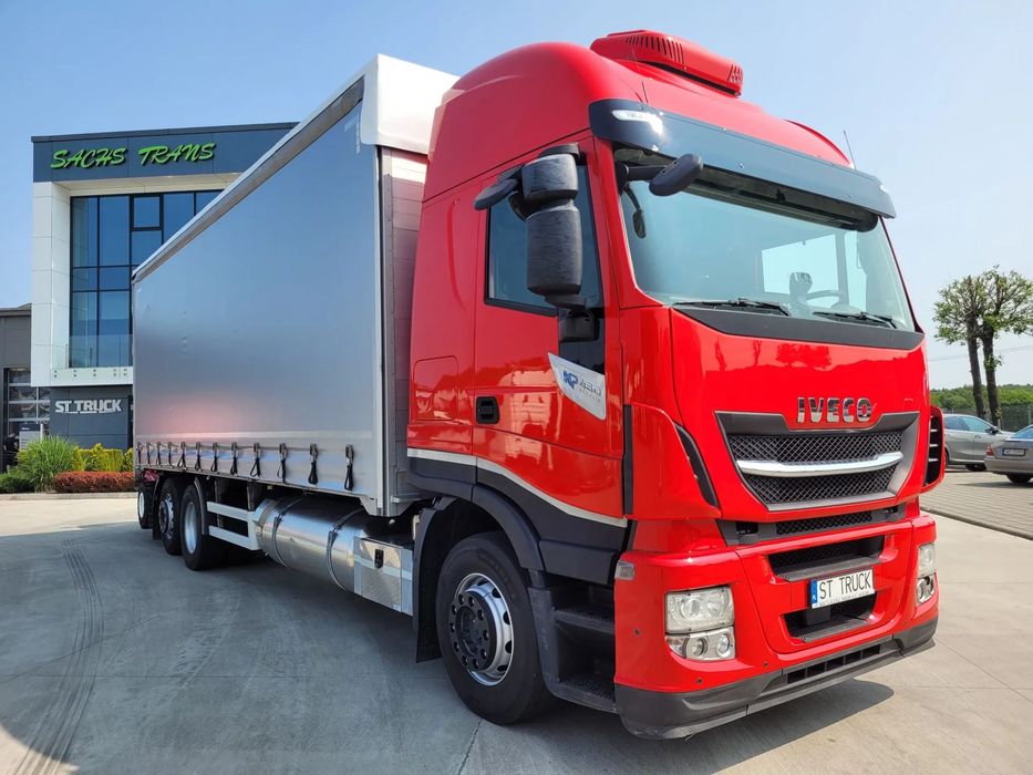 Iveco STRALIS NP 460 LNG / RETARDER / PODNOSZONA OŚ  + wózek widłowy
