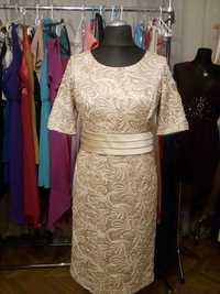 Złota elegancka sukienka rozmiar 38-40