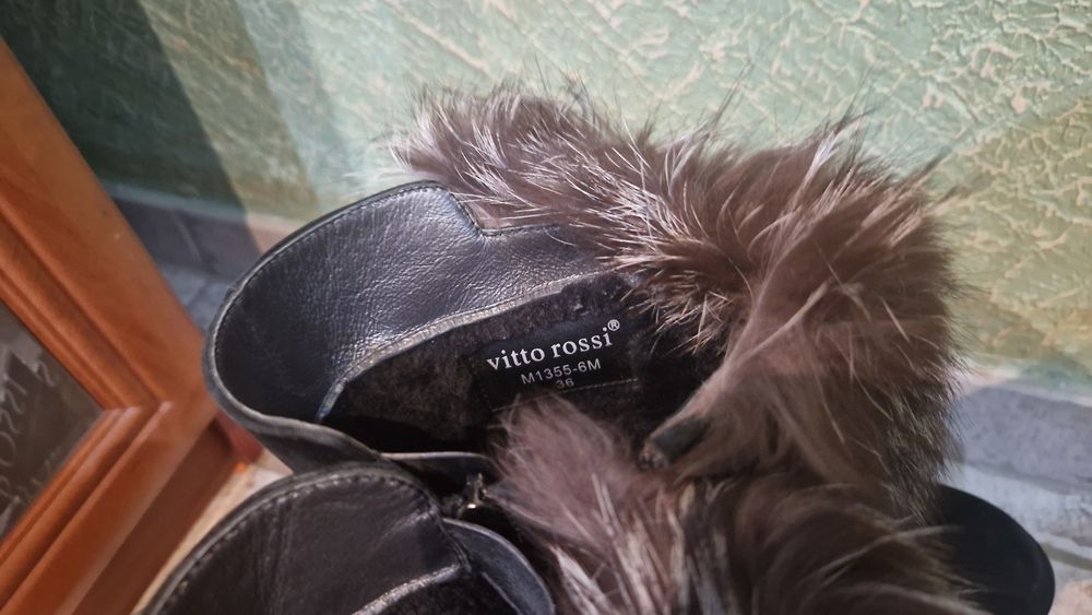 Чорнобурка, дублянка, ботінки VITTO ROSSI, хутрова шапка 3 в 1