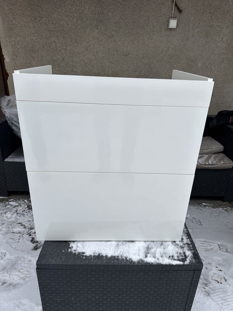 New Trendy Impera szafka umywalkowa 60 cm biały połysk ML8088