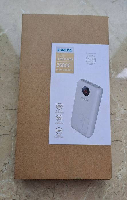 Павербанки 30000мАч Powerbank 20-22.5w Внешний аккумулятор. АКБ ROMOSS