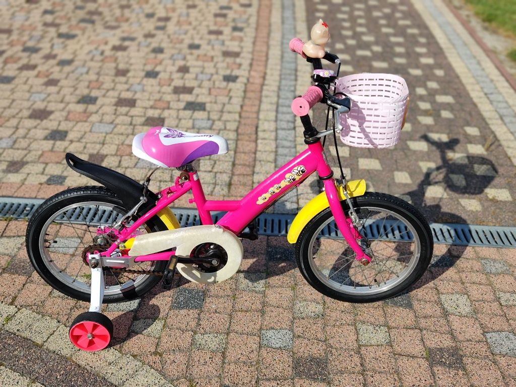 Śliczny rowerek 16 dla dziewczynki /Koła 16"/