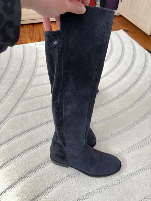 Чоботи замшеві 37р