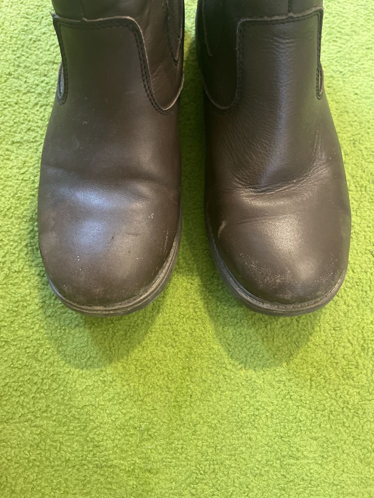 Skórzane sztyblet buty jeździeckie r. 39