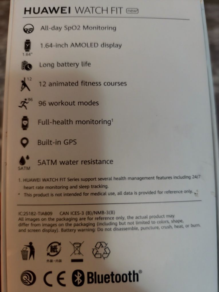 Smartwatch Huawei Fit