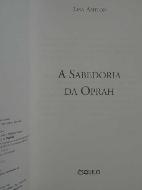 A Sabedoria da Oprah de Lisa Ashton