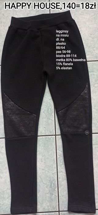 Legginsy dziewczęce na misiu happy house.