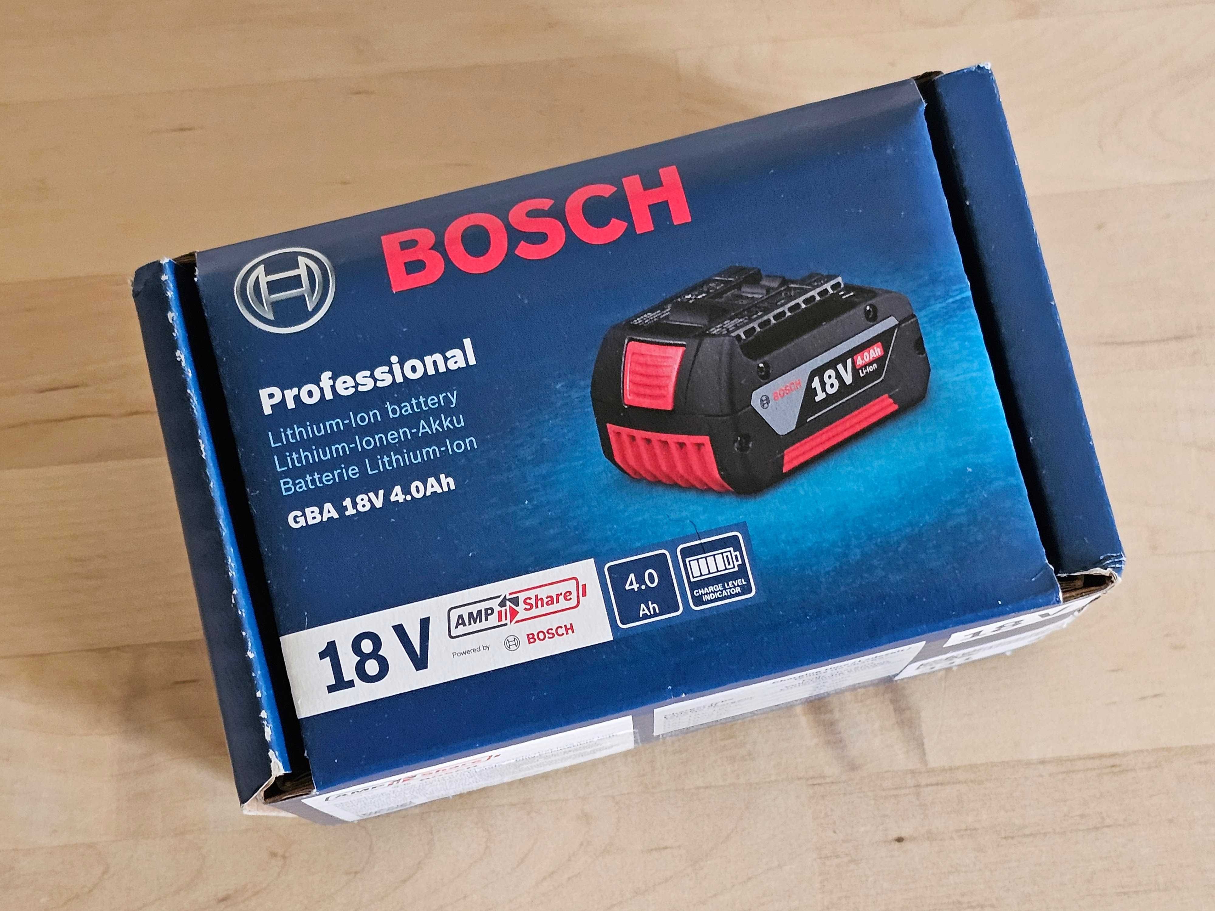 NOWY Akumulator Bosch 18V 4Ah Li-Ion GBA Oryginalny BOX  ___ Gwarancja