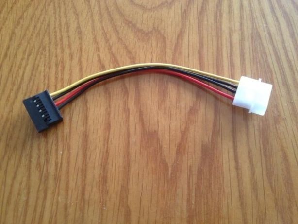 Переходник питания MOLEX IDE 4pin -> SATA 15pin кабель удлинитель сата