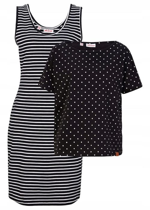 B.P.C bawełniana sukienka + t-shirt komplet ^40/42