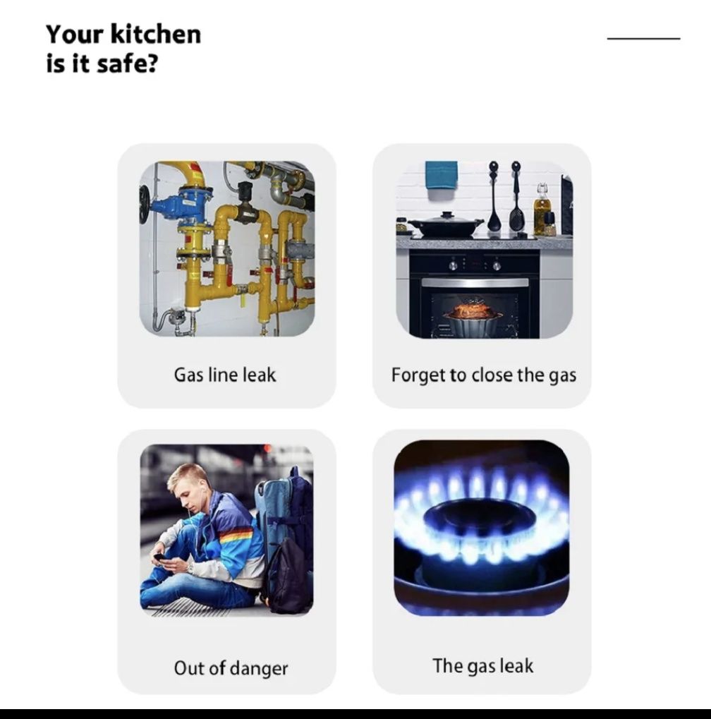 Датчик газу і високої температури. Підтримує wi-fi,