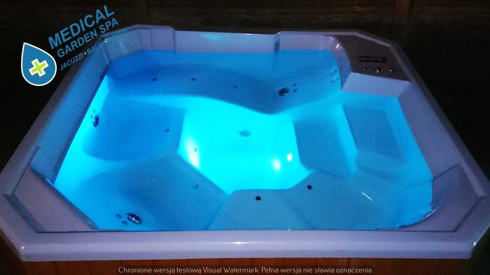 Jacuzzi 5osób balia basen bania goraca beczka całoroczne ogrodowe