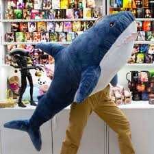 Гігантська м'яка іграшка акула, Іграшка акула 150см! Трендова акула