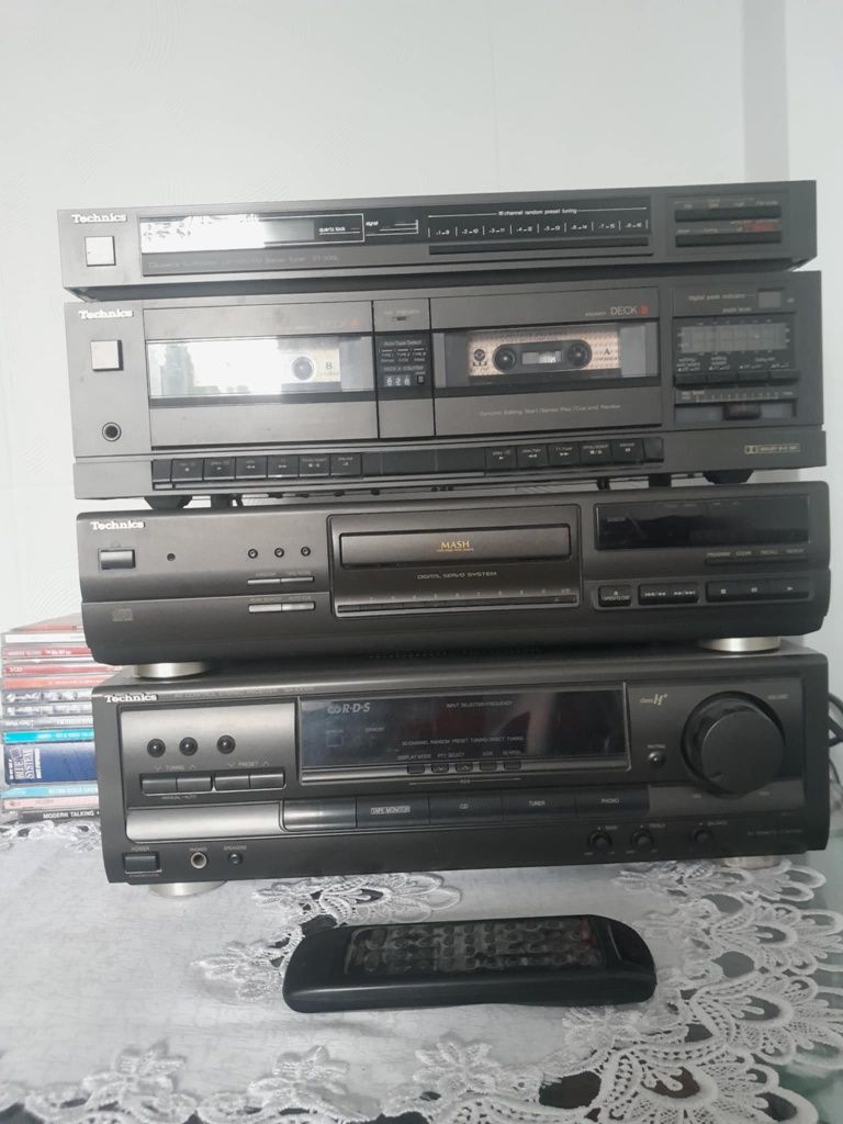 Wieża Technics + 2 kolumny