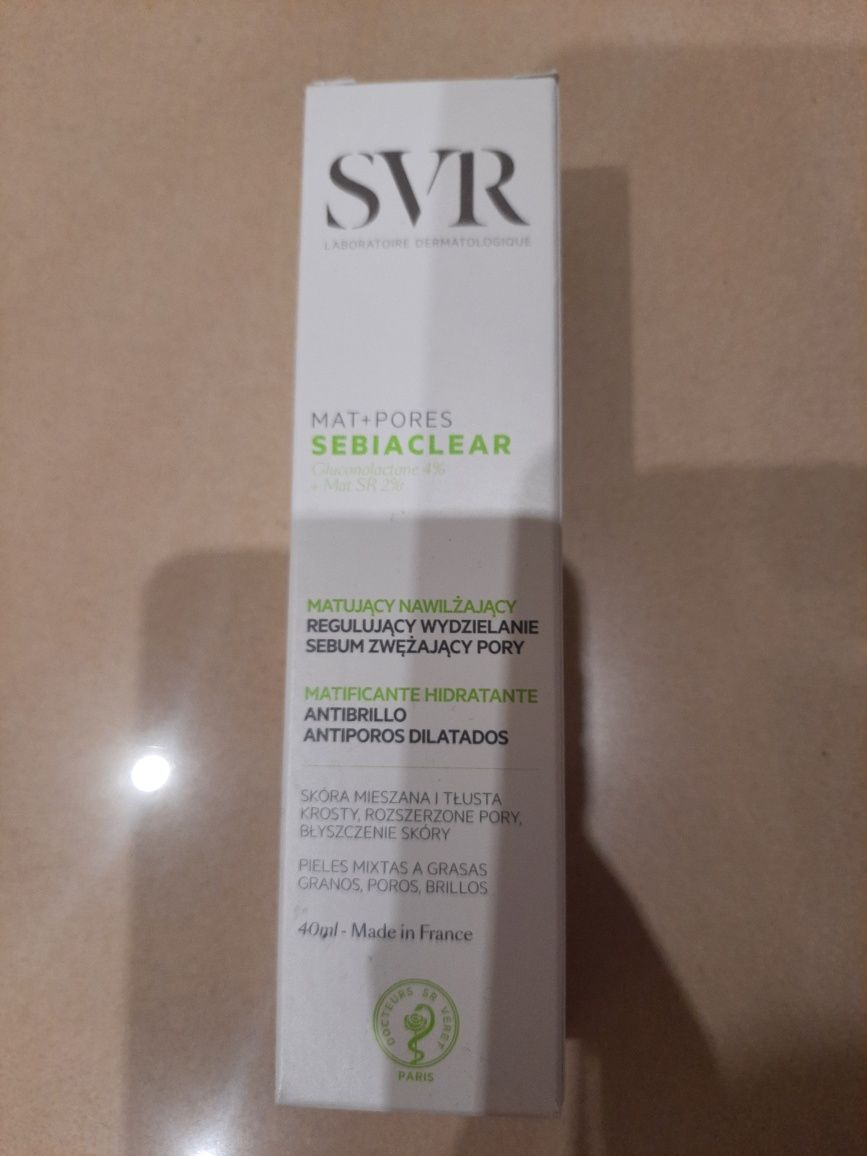 Krem SVR SEBIACLEAR mat + pores Krem matujący, 40ml