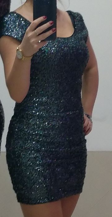 Sukienka z cekinami marki H&M rozmiar 34 XS