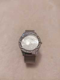 Guess zegarek srebrny damski