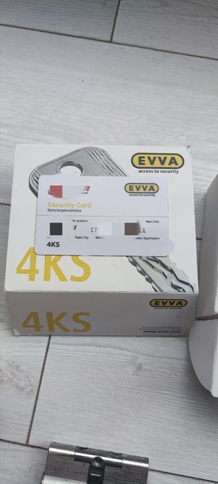 4KS EVVA super wkładka/zamek 9 org kluczy karta kodowa