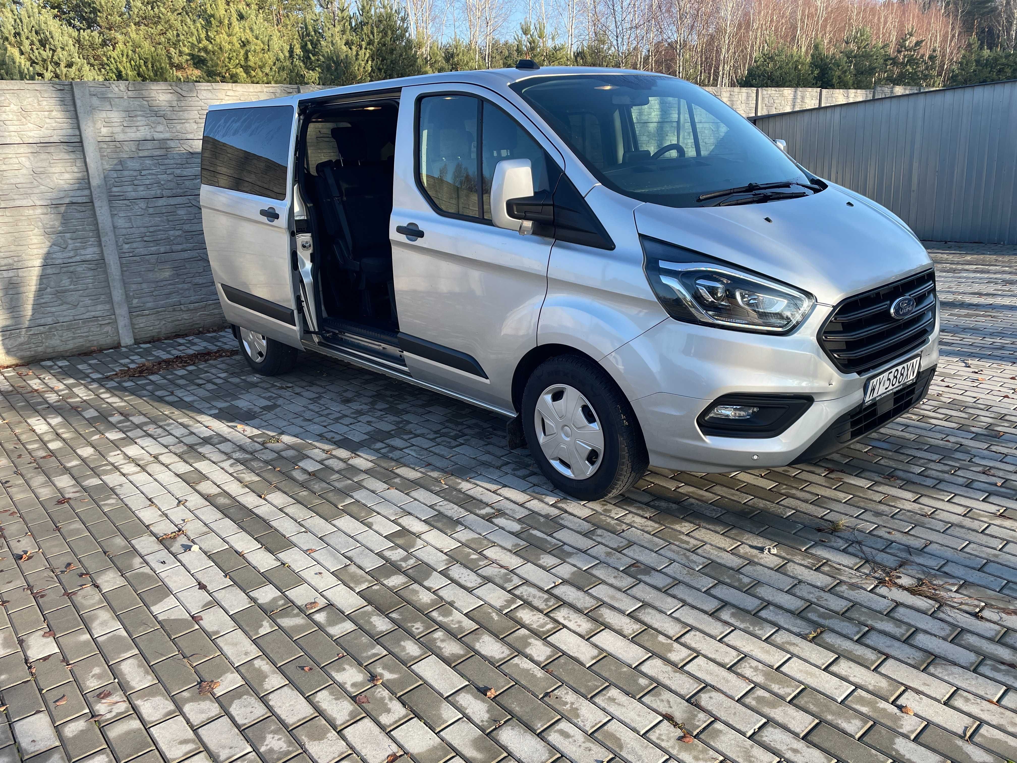 Wynajem busa 9 os FORD Transit Custom  2.0 wersja long