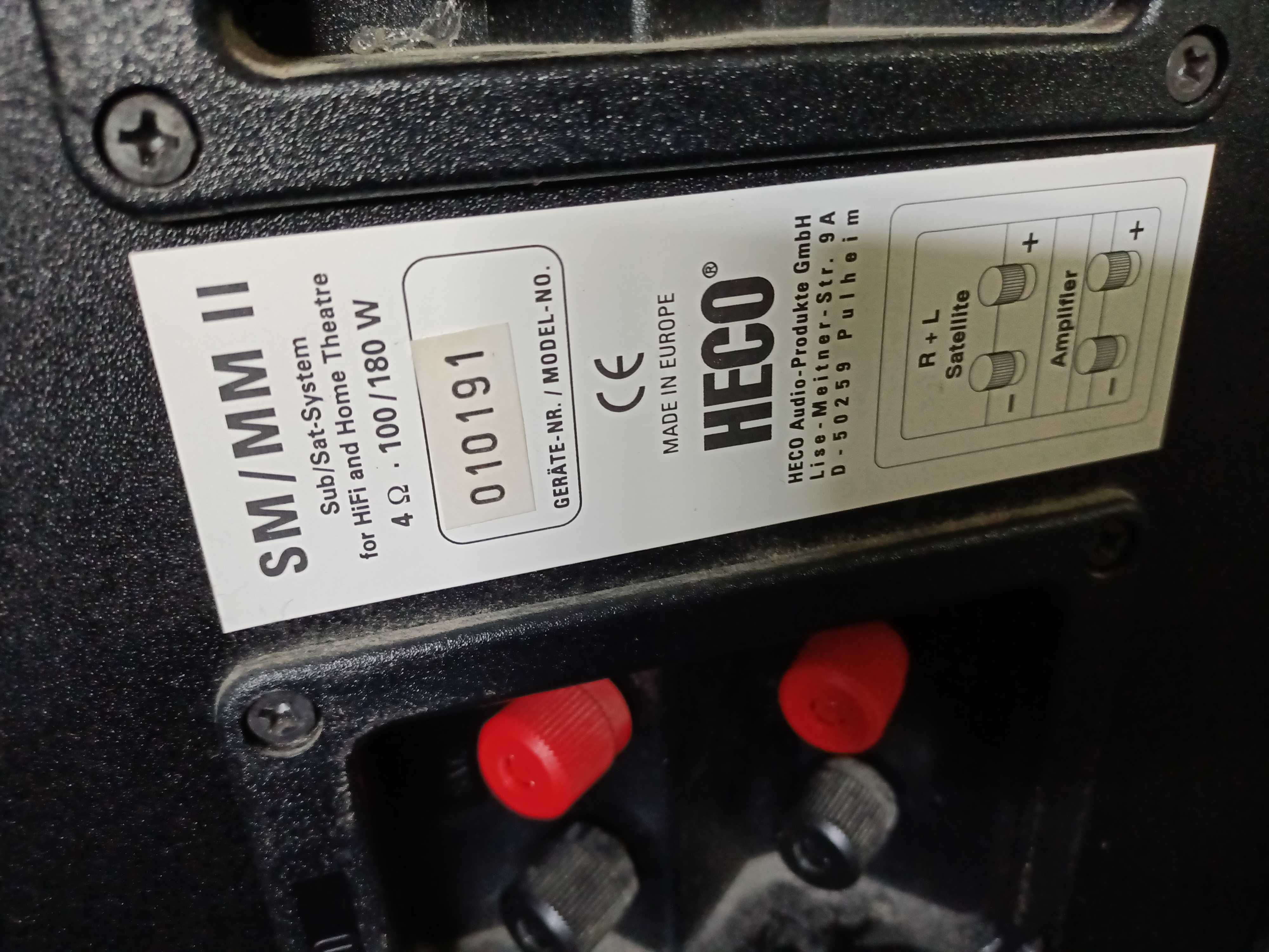 Heco SM/MM II subwoofer