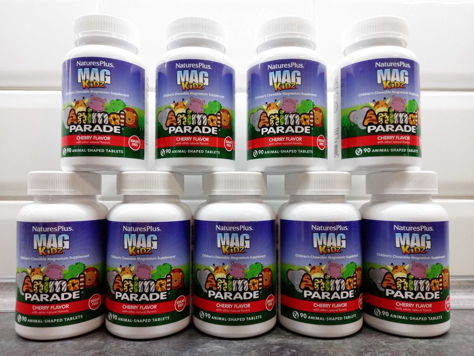 Natures Plus, Animal Parade MagKidz (90 жев.таб.), магний для детей