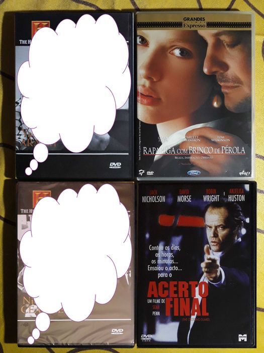 A: DVDs Filmes 0,40 cêntimos Comédia, Terror, Românticos, Ficção