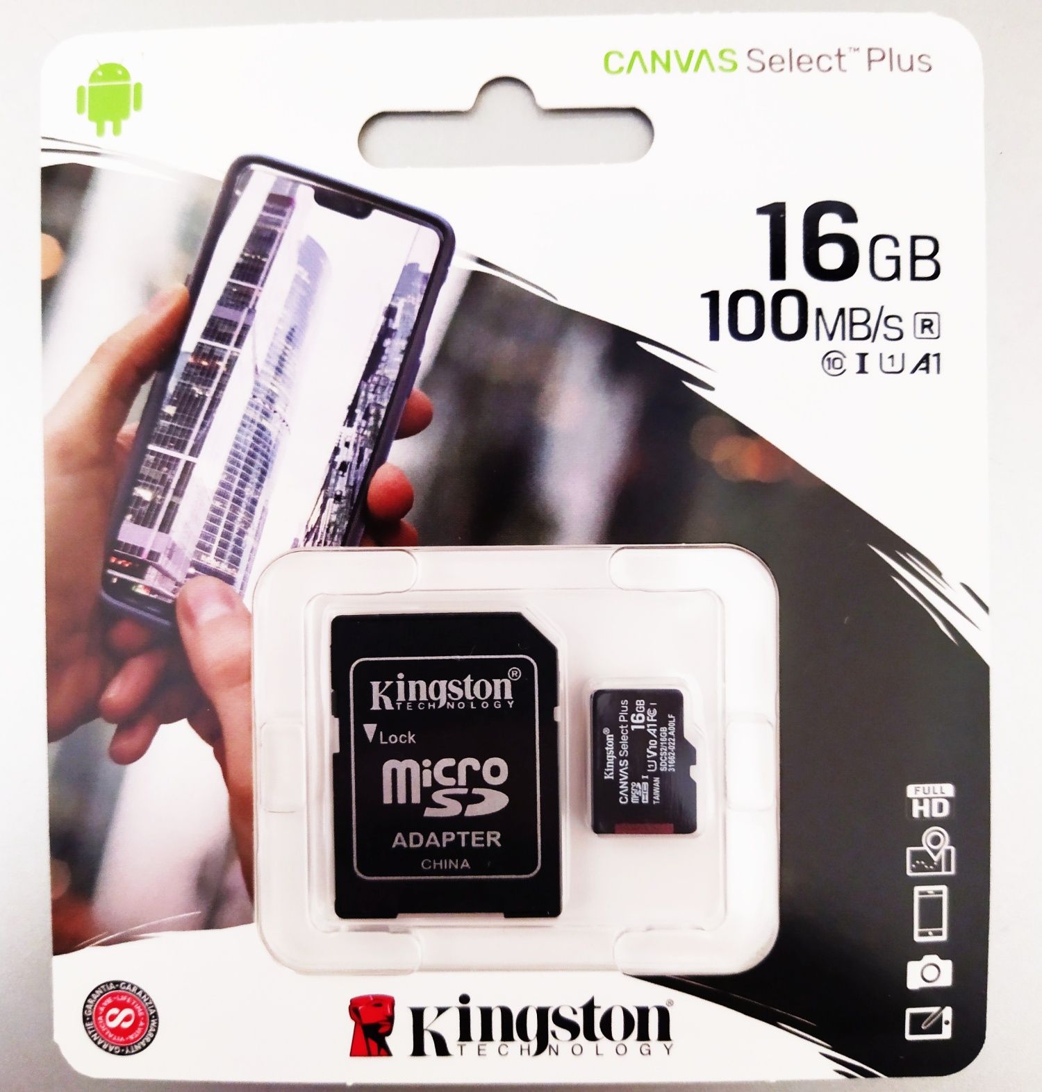 Cartão de Memória Micro SD 16gb Kingston - Novos selados