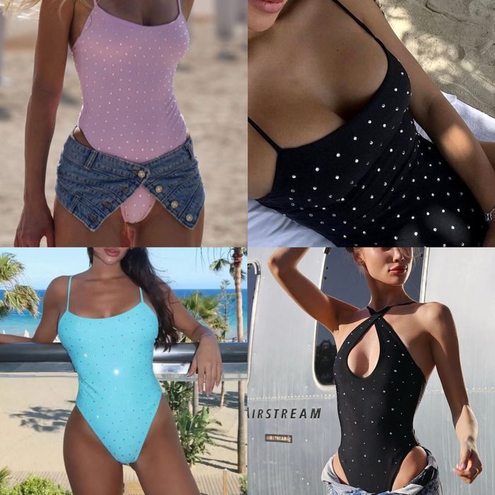 Купальник зі стразами swibydi