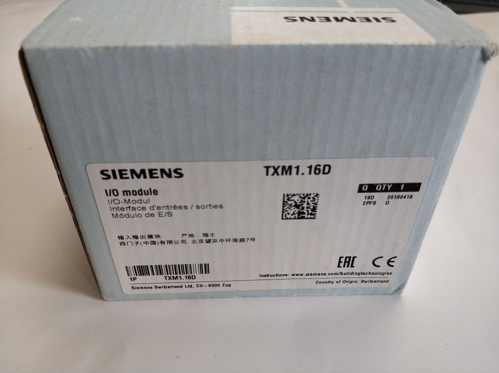 I/O module TXM1.16D Siemens