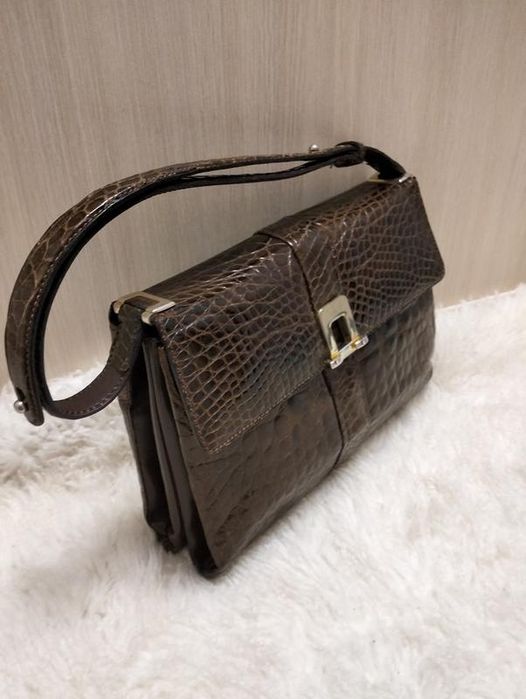 Сумка з натуральної шкіри крокодила Франція