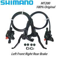 Тормоза гидравлические Shimano MT200, комплект (перед+зад)