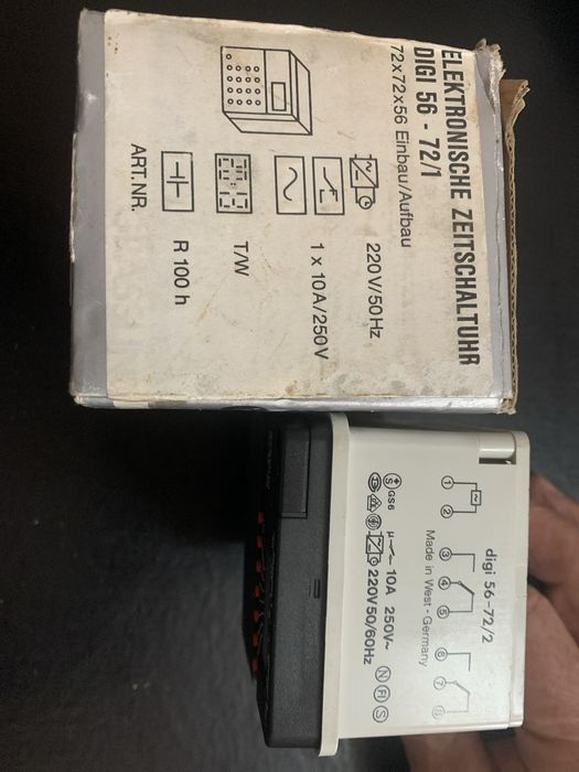 Relogio dois canais - 7 dias Grasslin 56'72 (novo)