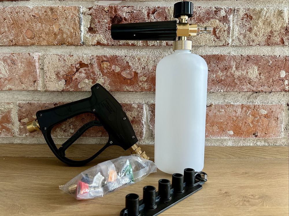 Krótki pistolet do myjki + Pianownica * Detailing * Zestaw