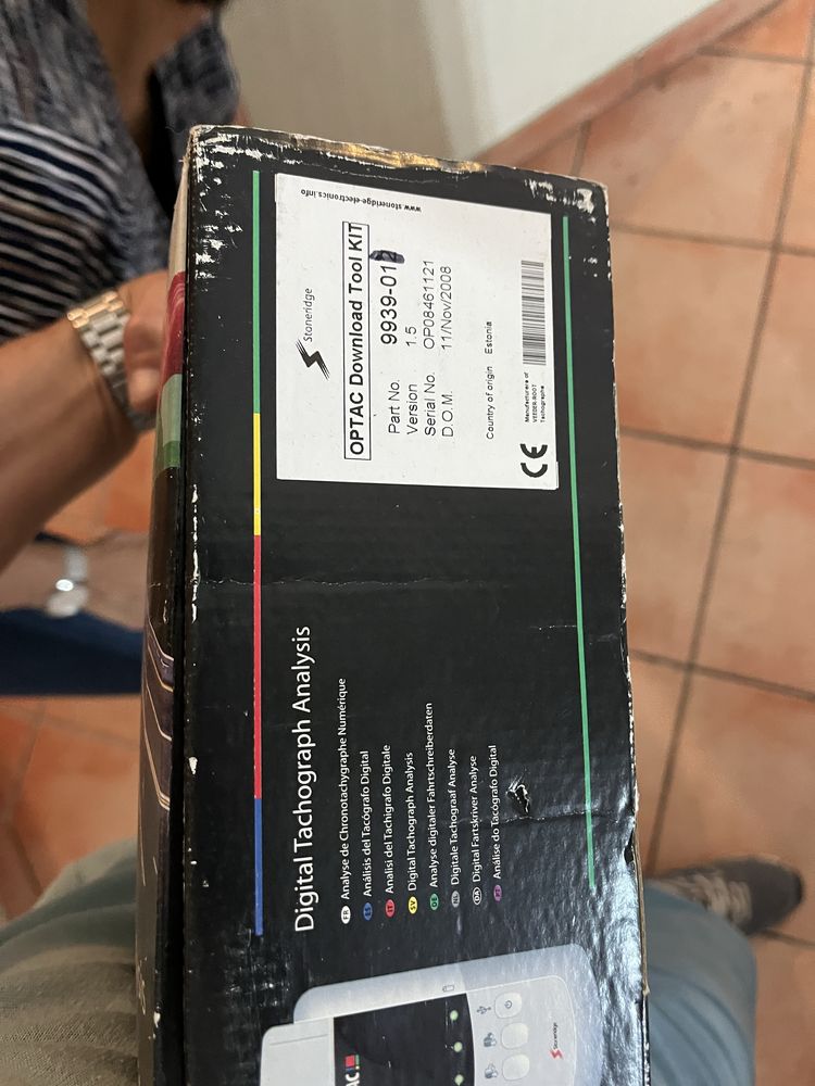 Descarga de tacógrafo