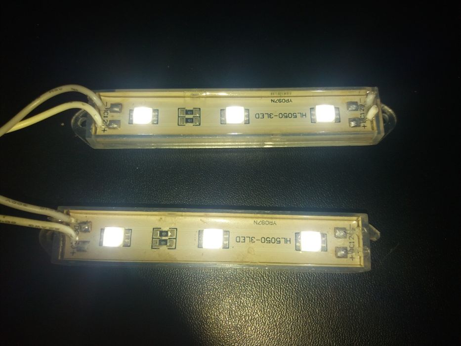 Новий герметичний світлодіодний модуль HL5050-3LED, 12V, IP65.