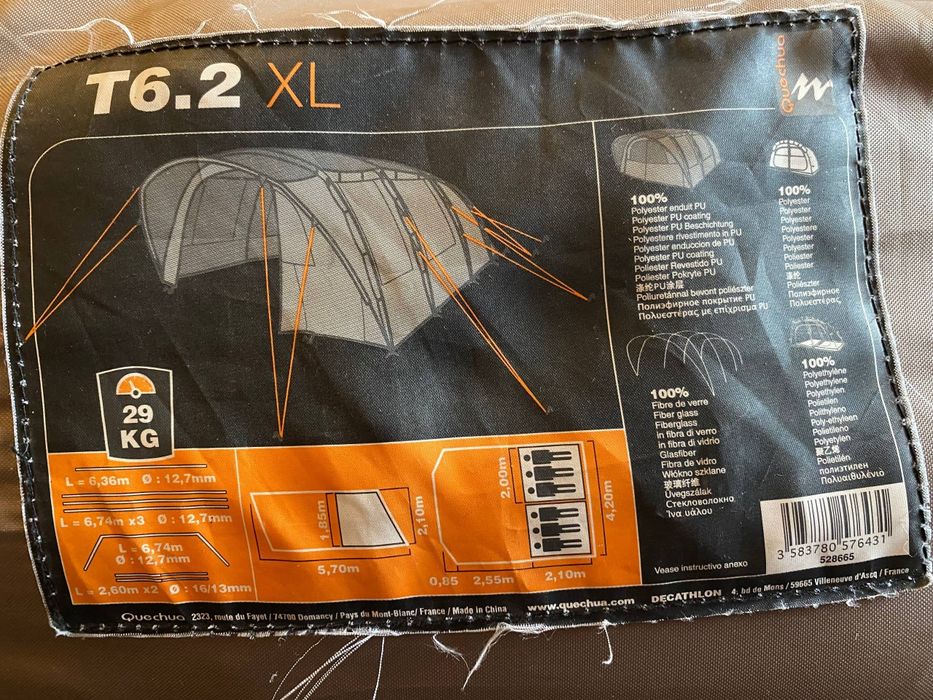 Палатка Original Quechua t6.2xl
