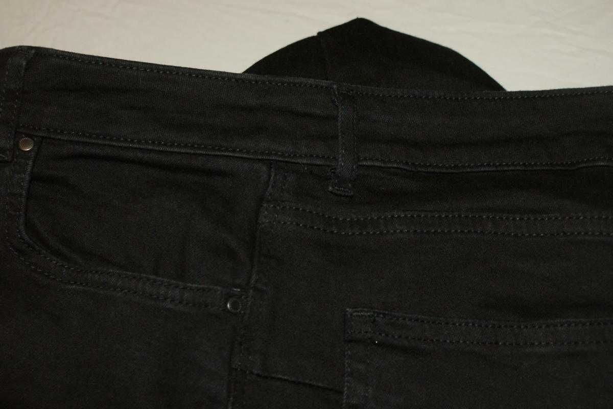 Denim by Tu czarne jeansy damskie flare bootcut modne L 40